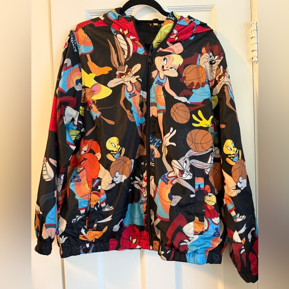 Members Only Space Jam: A New Legacy Windbreaker Size Large